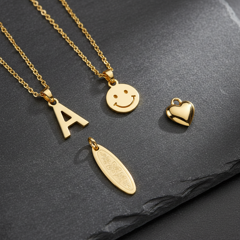 Vergoldete Anhänger & Charms