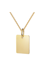 Gravurplatte Rechteck 8 Karat