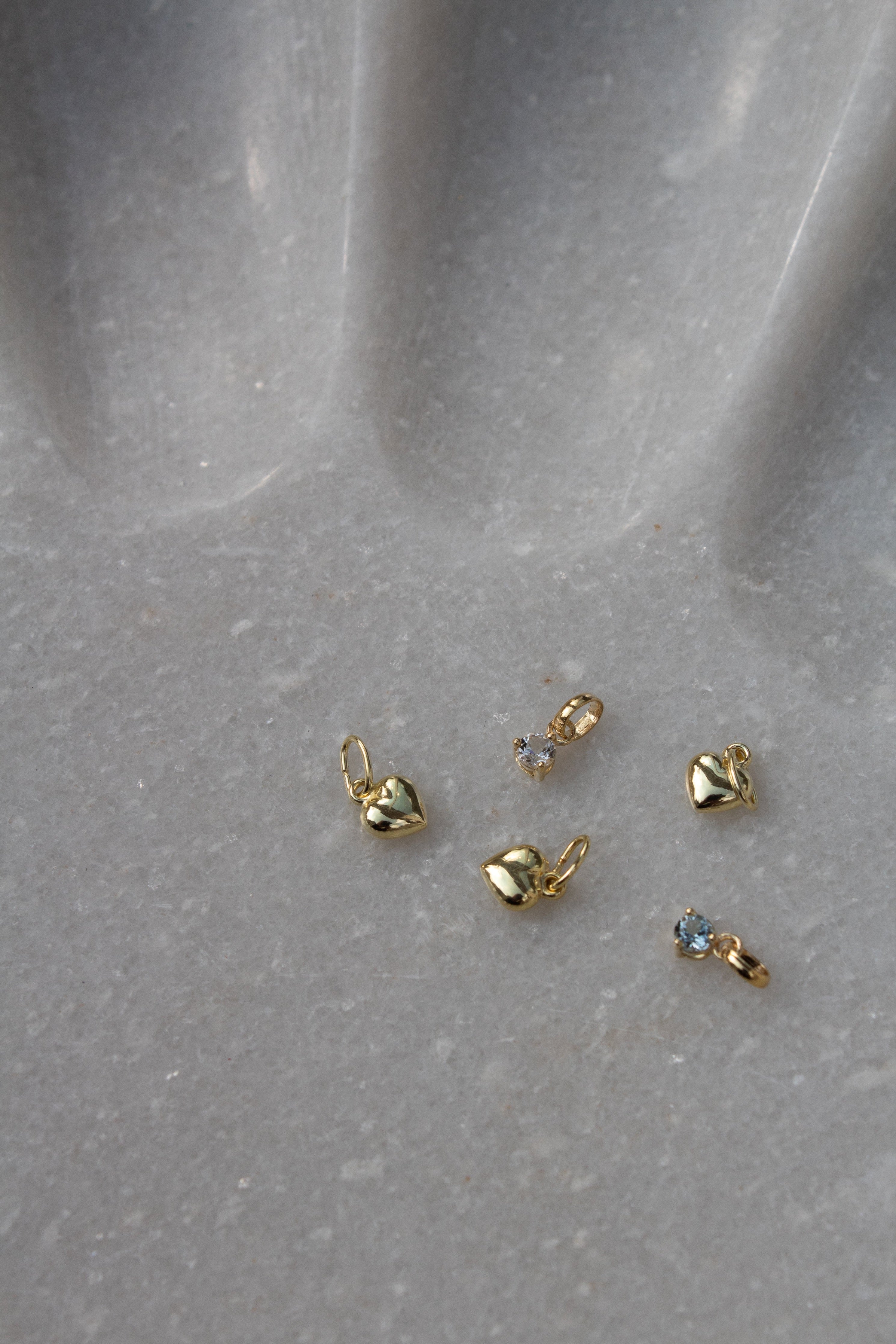 Charm Herz 8 Karat