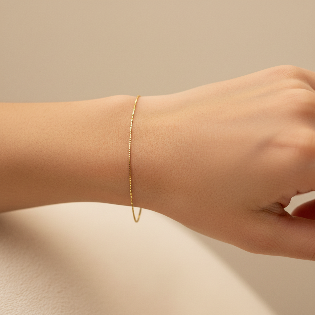 Venezianer Armband 8 Karat – am Handgelenk