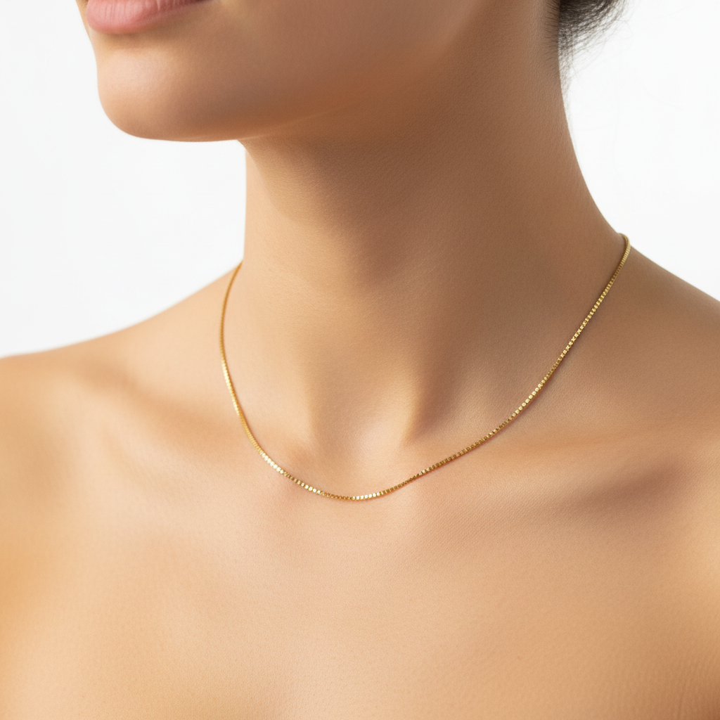 Venezianer Goldkette am Hals